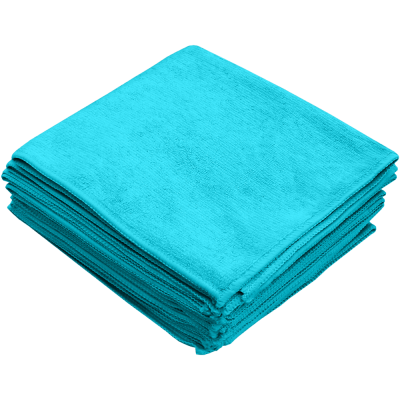 Set 10 lavete universale din microfibra, bleu, Madero, 35 x 40 cm